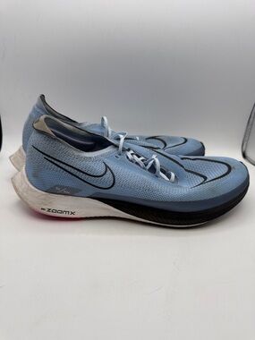 Nike ZoomX STREAKFLY men’s 10.5 Racing Shoe - Light Blue/Black/White S6